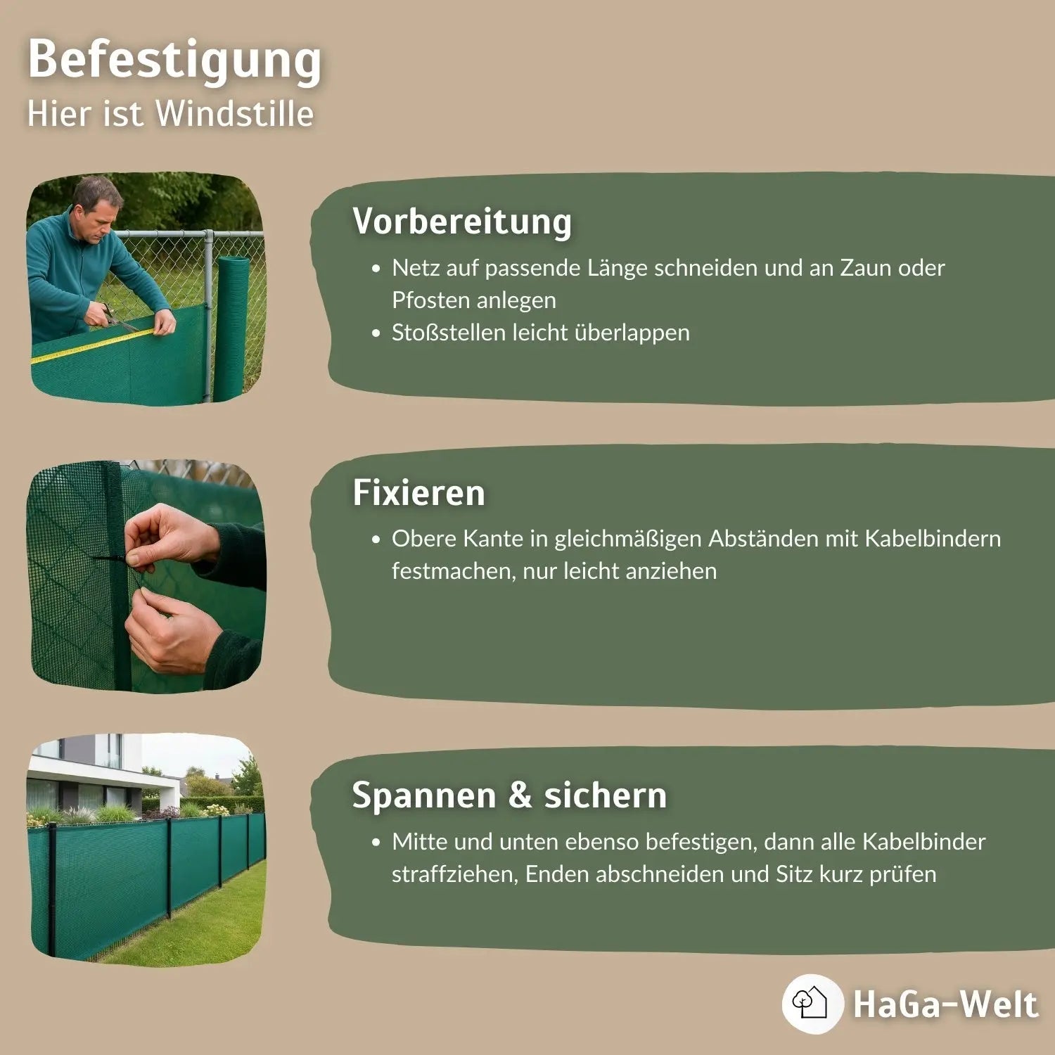 Windschutznetz – effektiver Schutz vor Wind