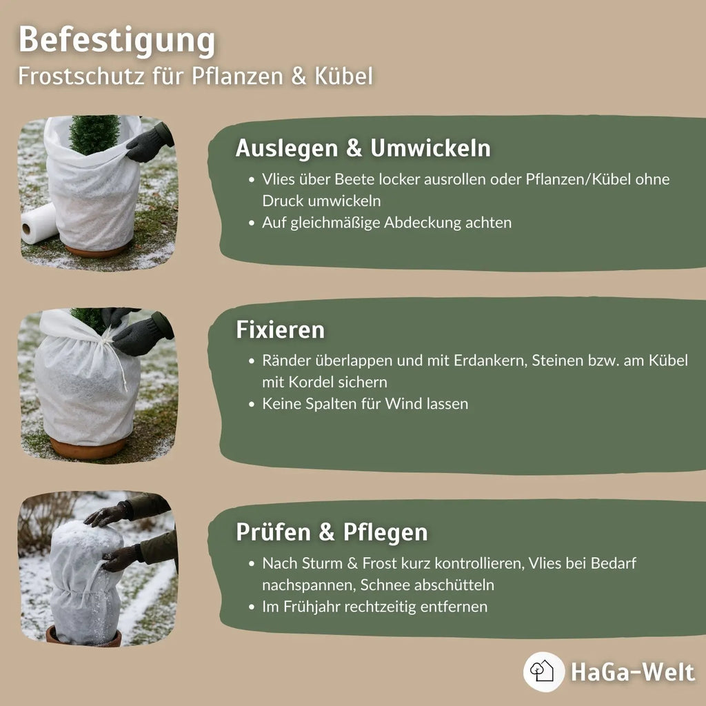 Wintervlies 60 g/m² Schutzvlies Kälte-Frostschutzvlies