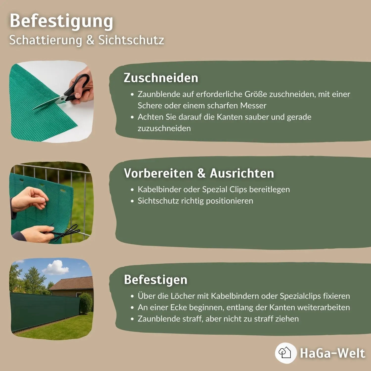 Zaunblende in verschiedenen Farben – Sichtschutz für Garten & Balkon