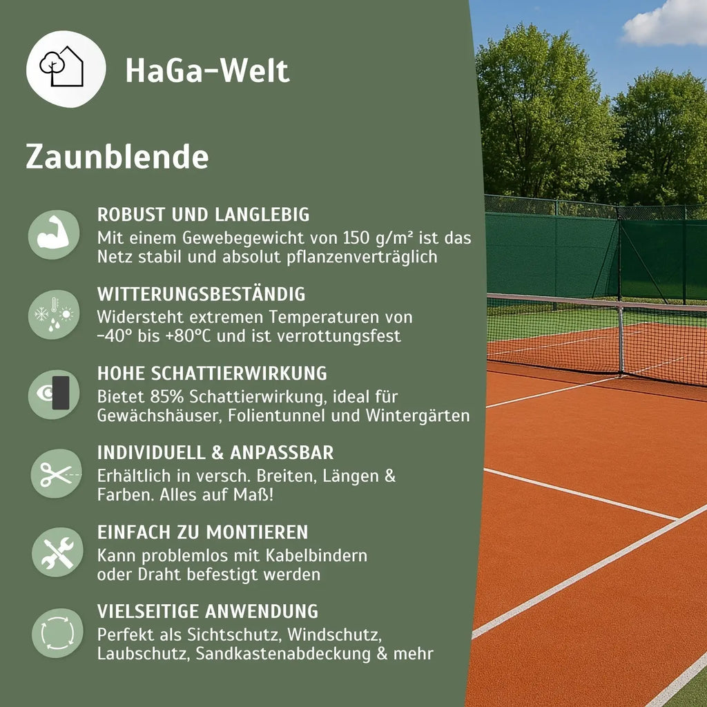 Zaunblende in verschiedenen Farben – Sichtschutz für Garten & Balkon