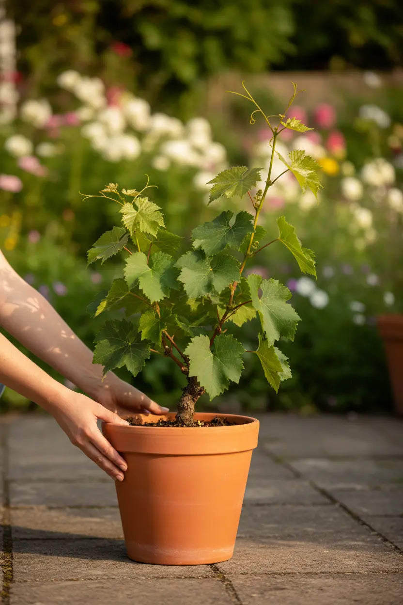Weinrebe nach Lieferung