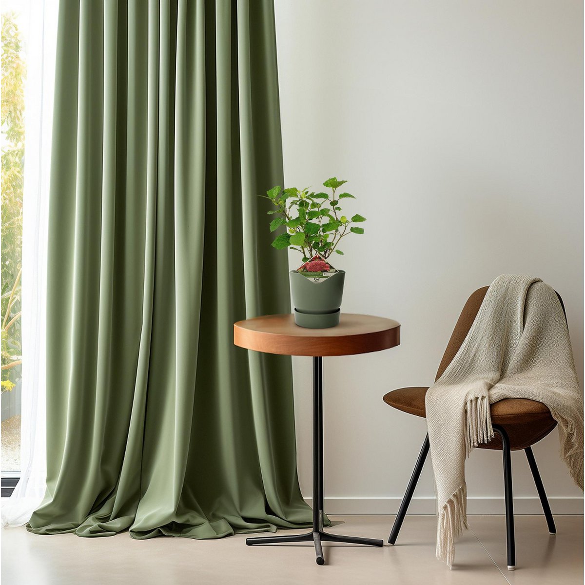 „Detail der Hortensienblüte – langlebige Blüten für Wohnraum und Büro“