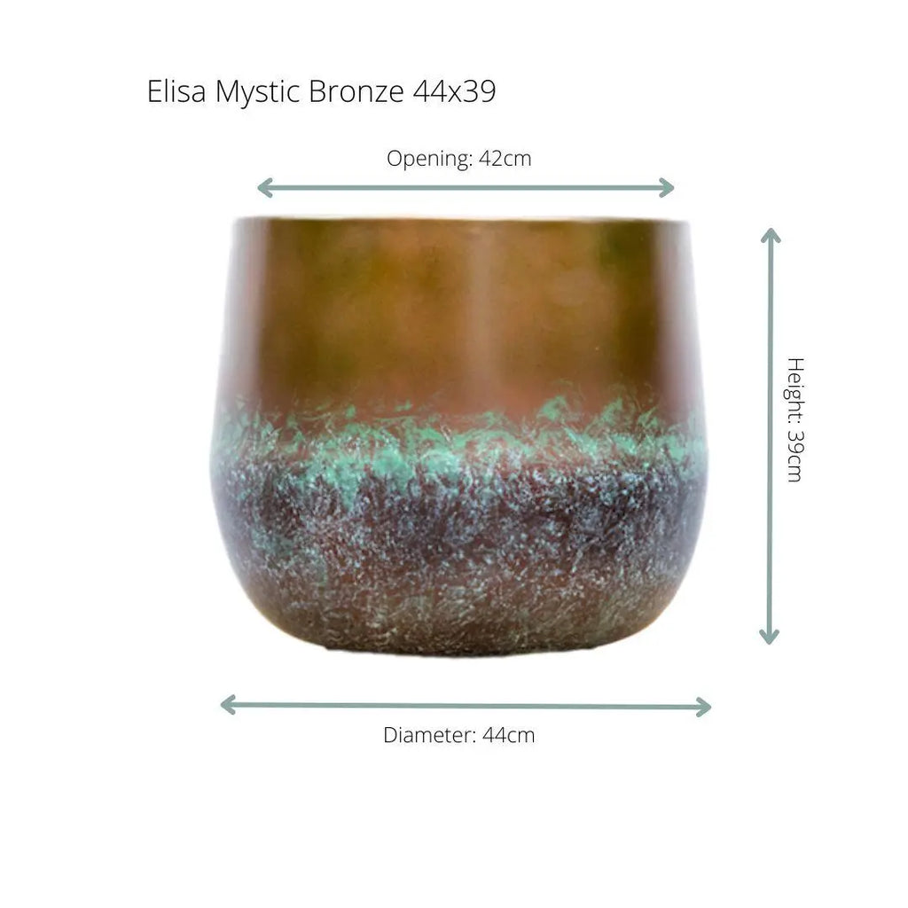Elisa 'Bronze' - Dekotopf aus Metall