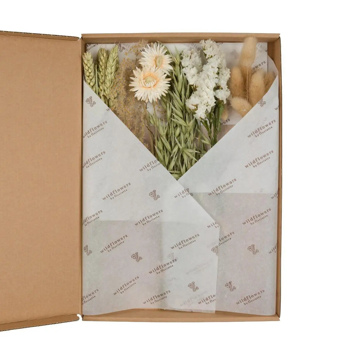 Trockenblumen Set 5 Stück ca. 30 cm natur – Lieferung in den Briefkasten