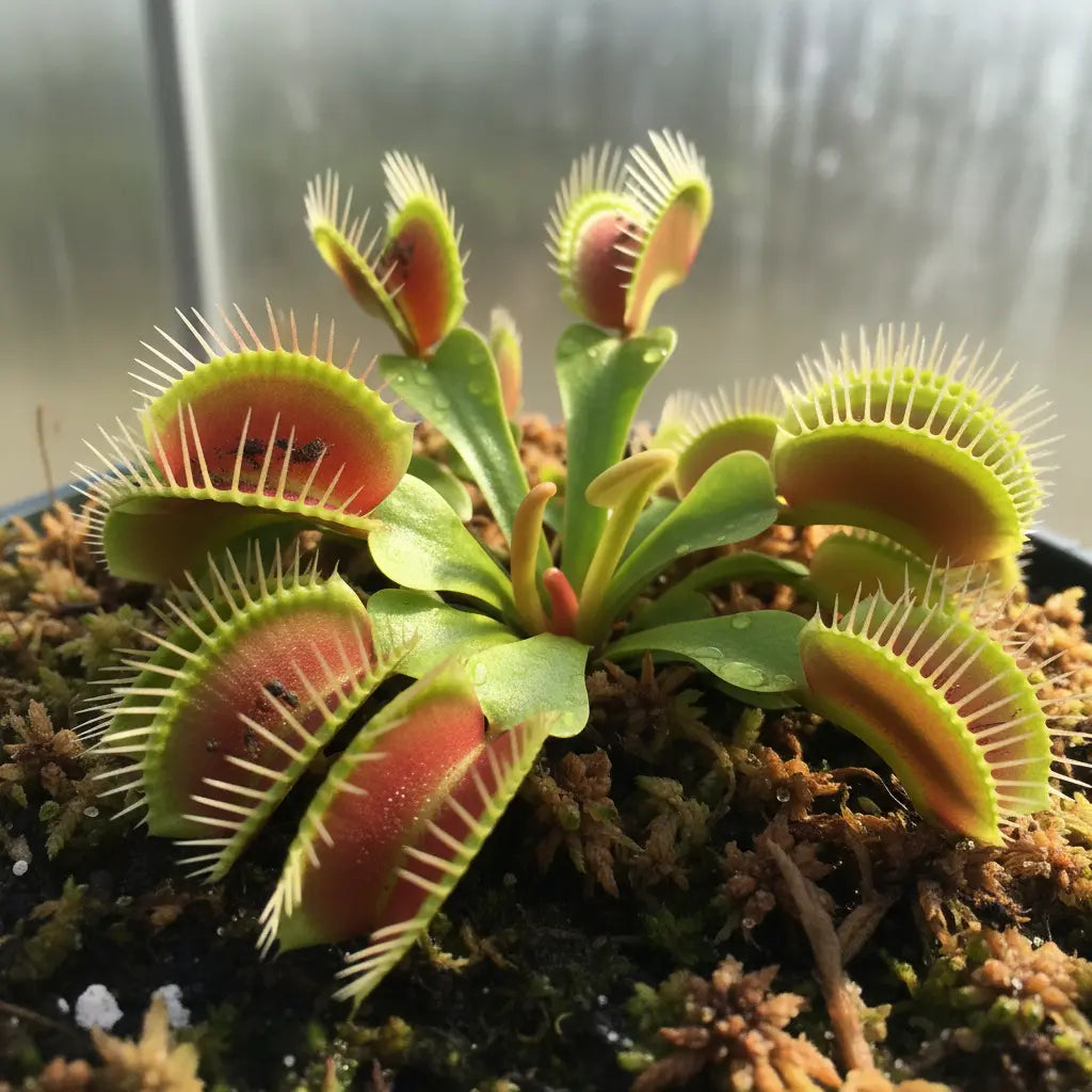 Venusfliegenfalle Dionaea Muscipula - 2 Stück - Ø12cm - ↕12cm | Venusfliegenfallen 2er Set - Pille Gartenwelt